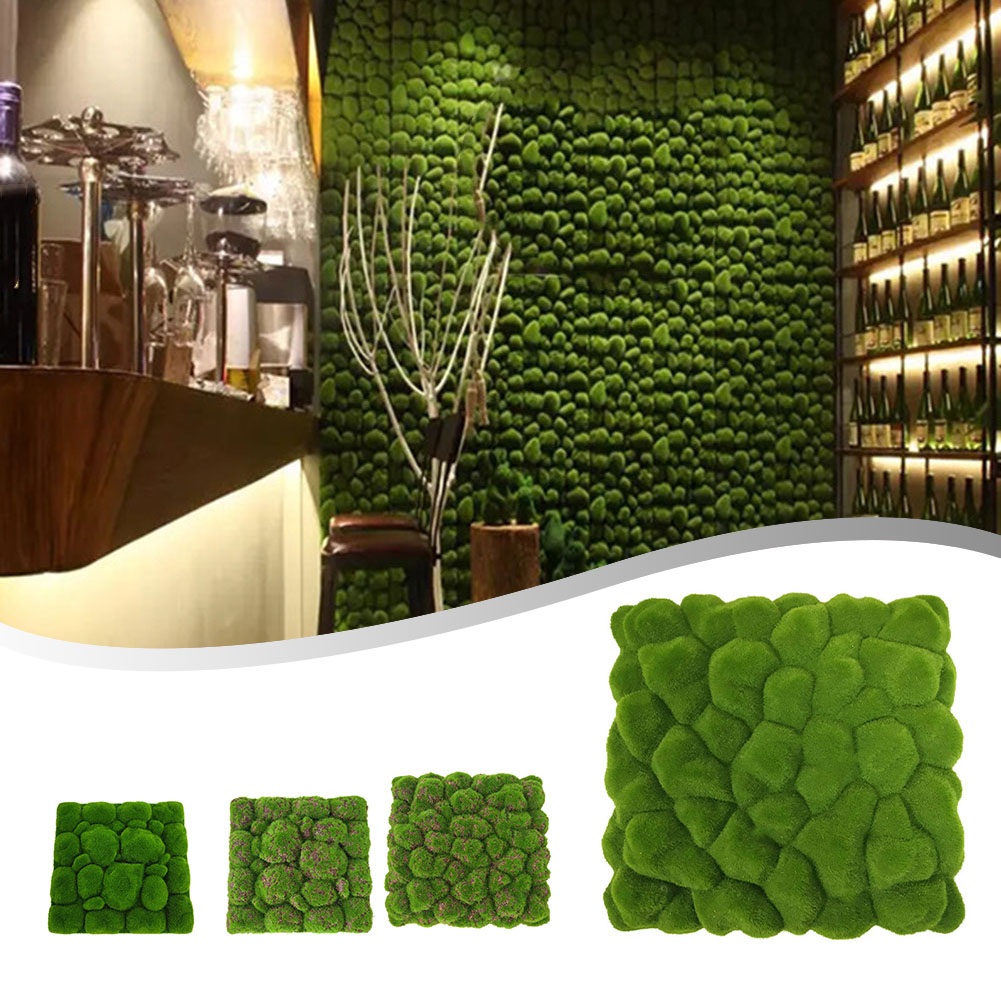 Preserved Moss Sheet - 1pc 30/32 センチメートル模擬苔発泡ボード模擬苔発泡ボード植毛偽苔石植物背景壁家の装飾