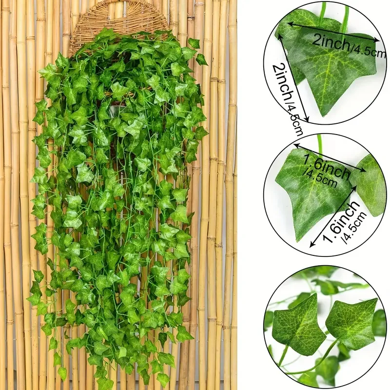 人工グリーンアイビーリーフ籐つる葉つるぶら下げ花輪 DIY  - Preserved Moss Sheet のレビューと価格