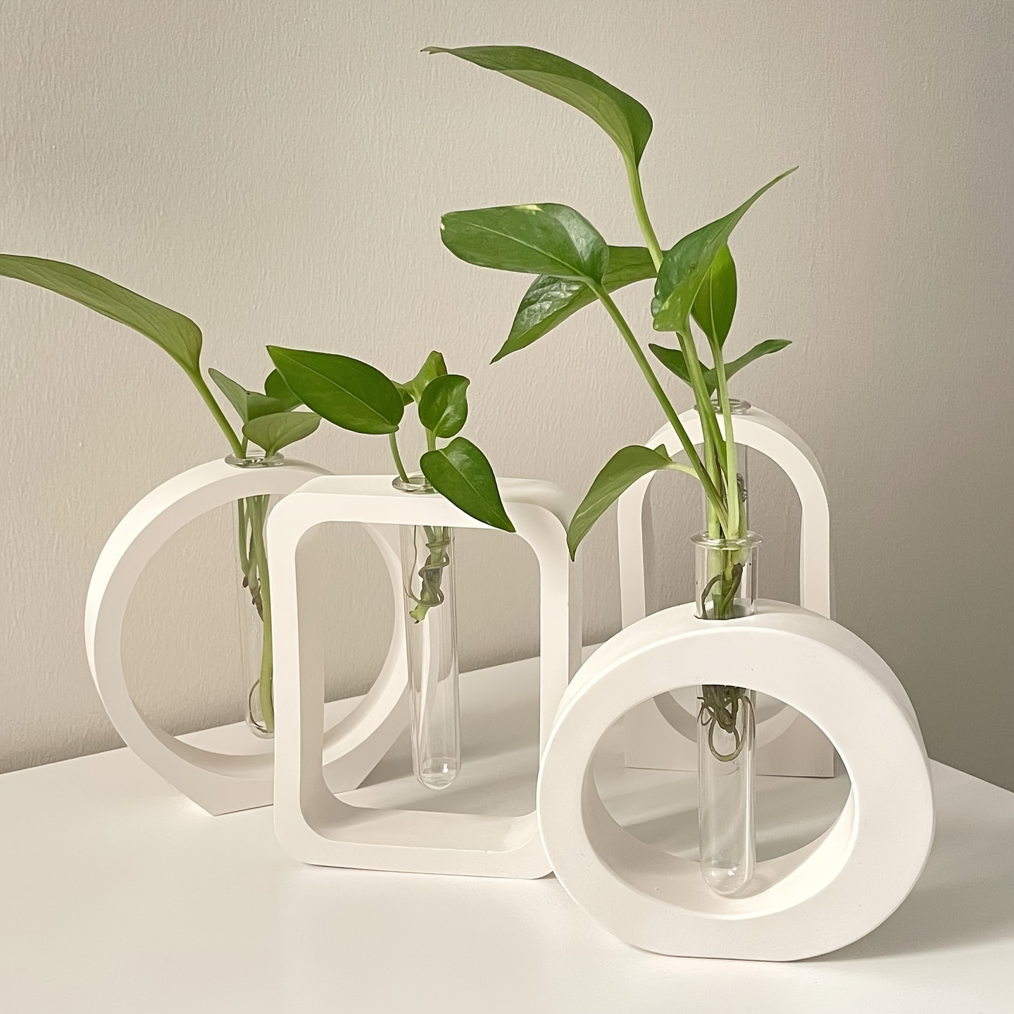 4 個花瓶シリコーン型クリスタルエポキシ樹脂水耕植物容器花瓶 - Florist Supply Vases のレビューと価格