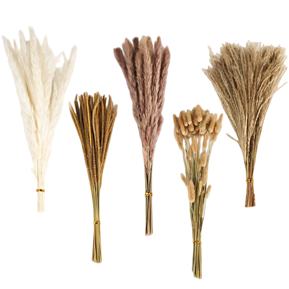 秋のヴィンテージミックスドライフラワーブーケ、パンパスグラス - Florist Supply Vases のレビューと価格