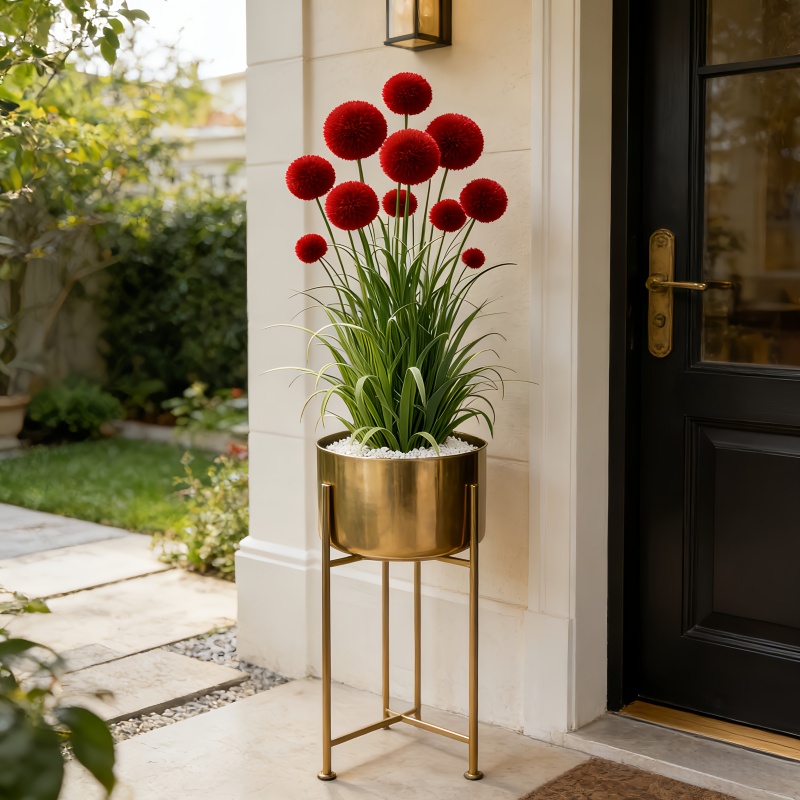 4本セット＝12本の茎、花瓶は含まれません。 人工のリアルな - Florist Supply Vases のレビューと価格