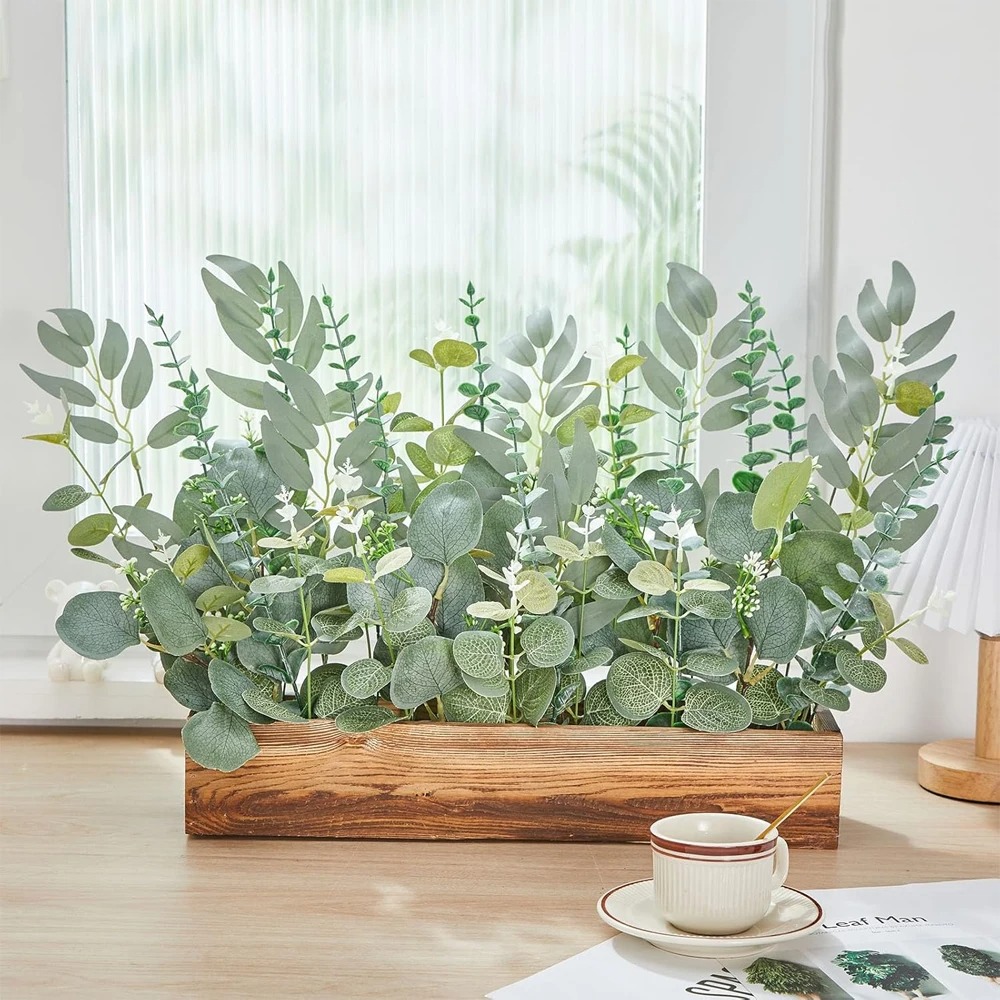 20 個ユーカリの葉の茎人工植物花束造花家の装飾 DIY フ - Florist Supply Bulk のレビューと価格