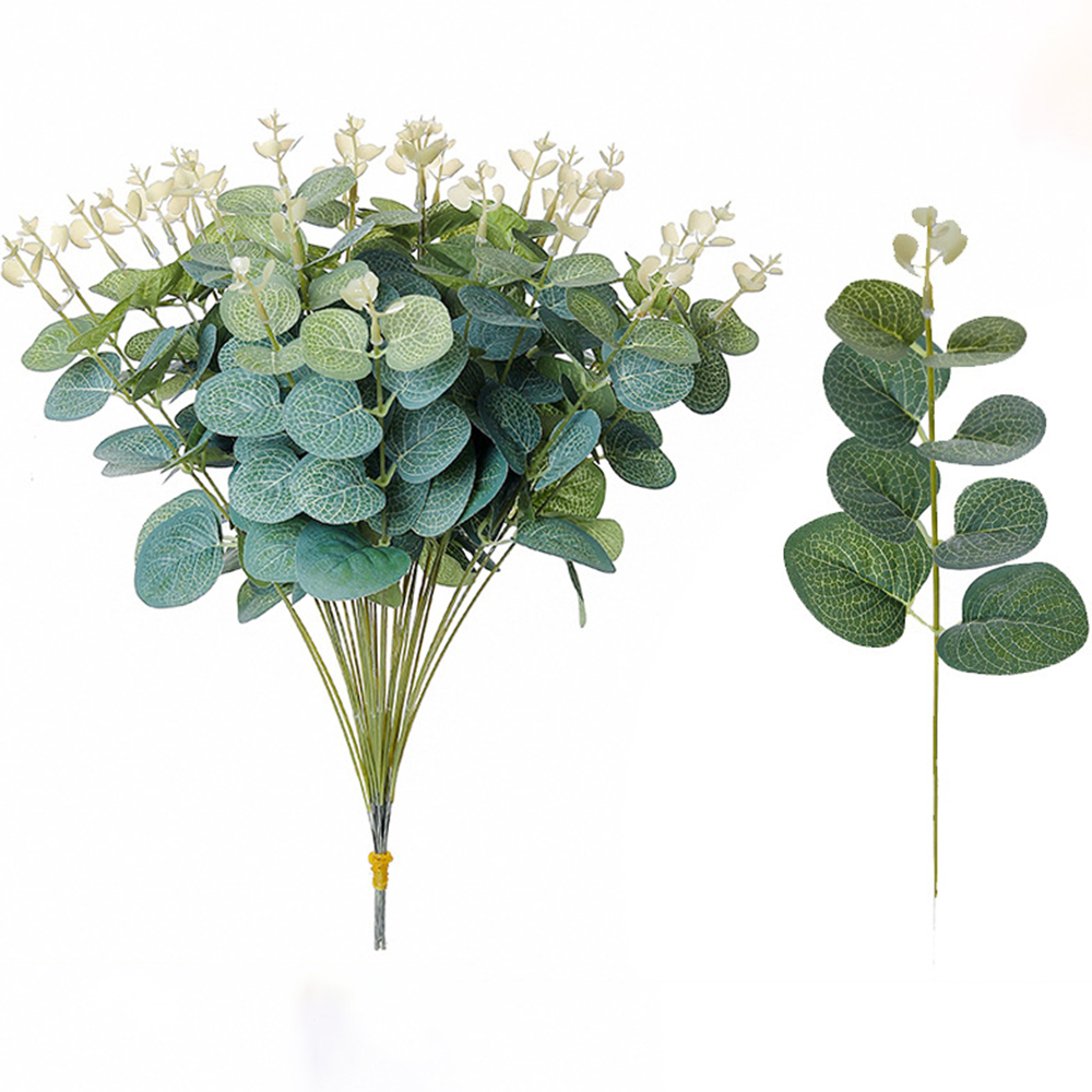 20 個偽植物シルクユーカリの葉 Diy クリスマス装飾花瓶 - Florist Supply Vases のレビューと価格