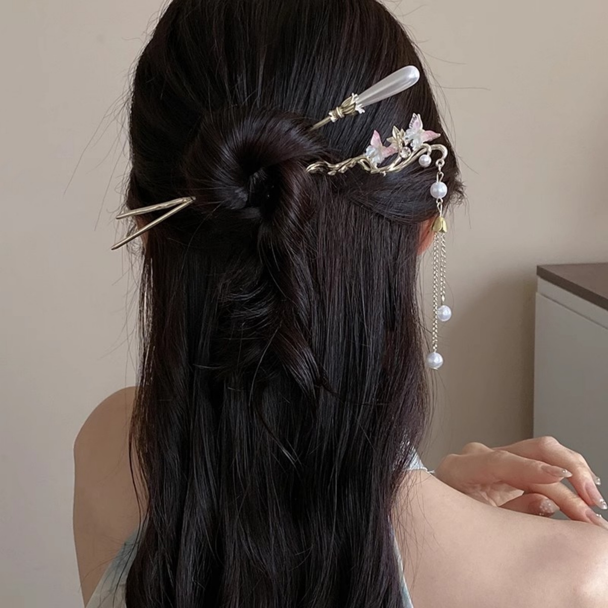 2025 新しい花のヘアピン女性のためのエレガントな花蝶パー - Supply Florist のレビューと価格