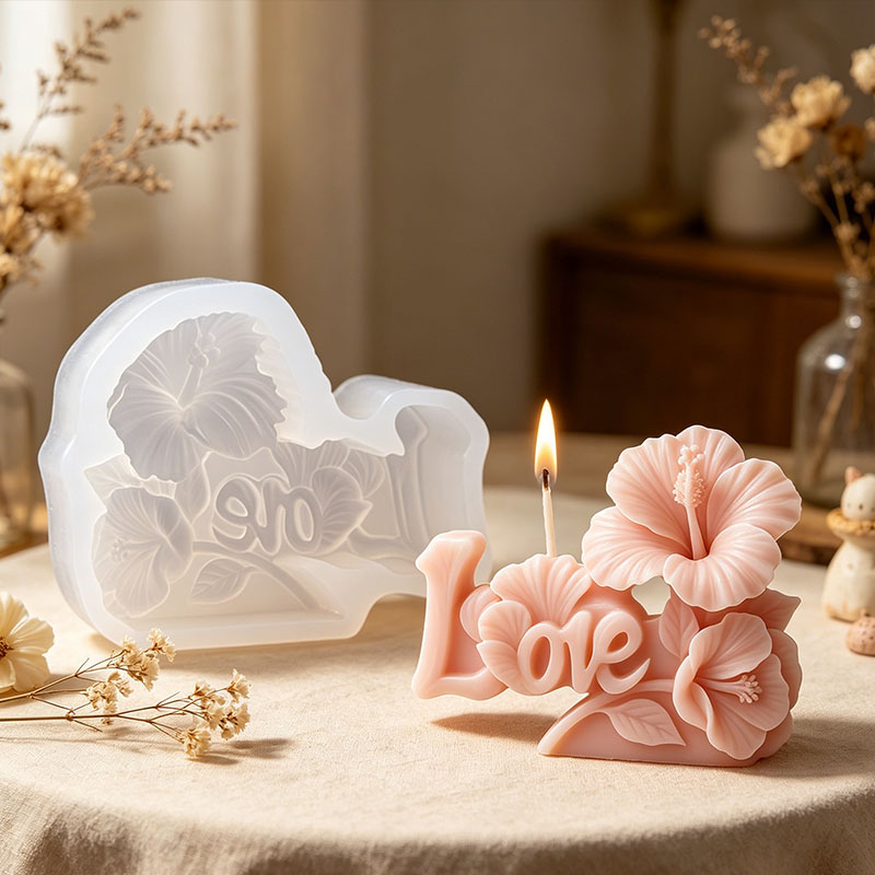 3Dフラワーキャンドルシリコンモールド 結婚式 バレンタイン - Florist Supply Vases のレビューと価格